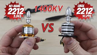 Popular amp Cheap Noname 1400KV VS Emax 1400KV 2212 Brushless Motor Comparison 345 VS 1029 [upl. by Arodal860]