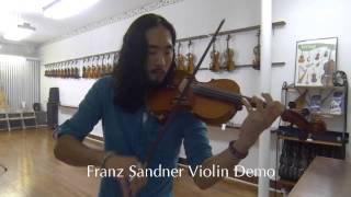 Franz Sandner Violin Demo by Jimmy Chaos  The Violin Center [upl. by Ydnar]