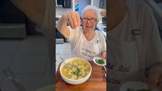 Tortellini amp chicken broth soup chicken chickenbroth pasta italy cooking food italianfood [upl. by Nnaarual278]