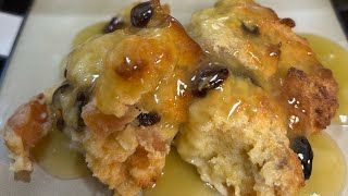 New Orleans Rum Bread Pudding w Rum Sauce [upl. by Akirdna]