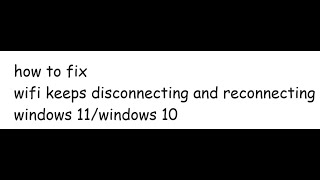 windows 11 wifi keeps disconnecting 2024 [upl. by Reinert]