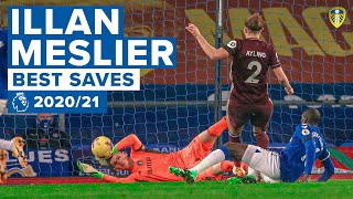 Illan Meslier BEST SAVES of 202021 Premier League season [upl. by Oimetra355]