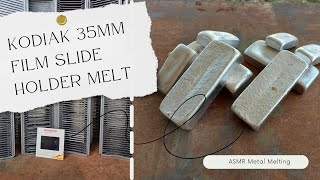 Kodak 35mm Film Slide Holder Melt  ASMR Metal Melt [upl. by Annoyik]