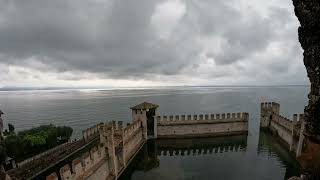 Exploring  View of Lake Garda from Castello Scaligero di Sirmione 4K [upl. by Ratep731]