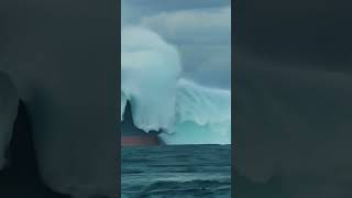 Close Call How Did the Ship Survive the Massive Wave closecall scaryocean giantwaves [upl. by Anitsirhk]