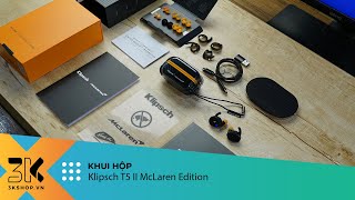 Unboxing Klipsch T5 II True Wireless Sport McLaren Edition  3Kshopvn [upl. by Shelah]