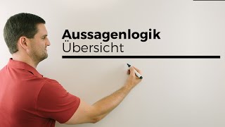 Aussagenlogik Übersicht Konjunktion Disjunktion Äquivalenz Verneinung Implikation  Daniel Jung [upl. by Ahseiat]