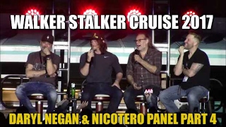 Walker Stalker Cruise 2017 Daryl Negan amp Greg Nicotero Panel Part 4 [upl. by Kamilah396]