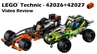 LEGO Technic 42026  42027 Black Champion and Desert Racers  Demo [upl. by Airdnaz]