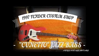 1997 FENDER CUSTOM SHOP JAZZ BASS  CUNETTO RELIC  Andys Vintage Guitars [upl. by Conrad]