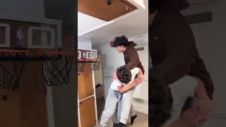 Mini hoops 😂😂 dunkcam dunk slomo funny trending [upl. by Schild]