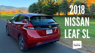 2018 Nissan LEAF SL Review  All Things Fadra [upl. by Valdemar277]