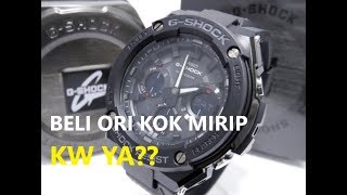 Casio Gshock GSTEEL GSTS100G1B FULL BLACK  UNBOXING [upl. by Coltun29]