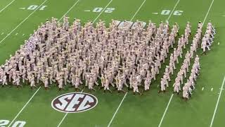 Fantastic Fightin’ Texas Aggie Band First Halftime Drill 2021 [upl. by Arykat246]