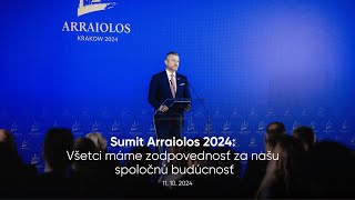 Sumit Arraiolos 2024 Všetci máme zodpovednosť za našu spoločnú budúcnosť [upl. by Aknaib]