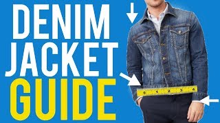 Denim Jacket Fit Guide For Men  The Correct Way to Wear It [upl. by Rouvin]