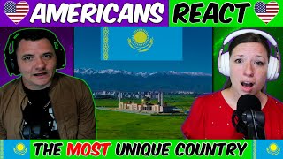 Americans React  Kazakhstan The Most Unique Country By Worldlywonderofficial [upl. by Nabois]