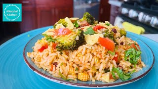 Mexican Style Bean Rice  Easy Authentic Mexican Rice  Krishna Prasadam Nilachal Kitchen [upl. by Carolann]