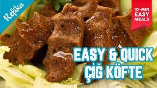 Easy Affordable Heavenly Meals in 10 Minutes  ÇİĞ KÖFTE Turkish Spicy Eatballs with TACO Twist 🌮 [upl. by Chow307]