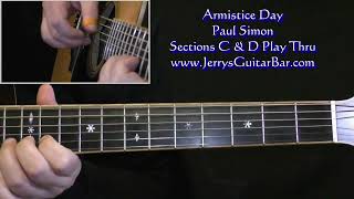 Paul Simon Armistice Day Guitar Play Thru [upl. by Kerry740]