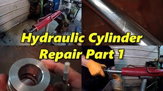 Hydraulic Cylinder Repair Part 1 [upl. by Hodosh]