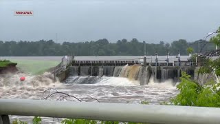 Manawa Dam flooding [upl. by Ilak]