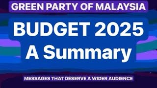 BUDGET 2025  A Summary [upl. by Doubler]