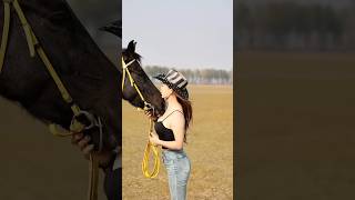 horse Freedom lover ♥️ Girl horse riding [upl. by Boehmer]