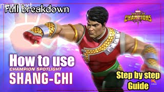 How to use ShangChi Full Breakdown  Marvel Contest of Champions [upl. by Niall900]