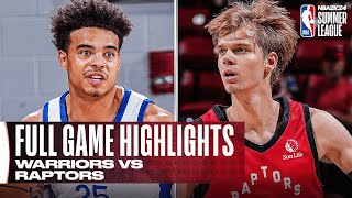 WARRIORS vs RAPTORS  NBA SUMMER LEAGUE  FULL GAME HIGHLIGHTS [upl. by Enorahs303]