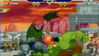 Mugen March Madness Finals The Thing vs Savage Hulk [upl. by Sile251]