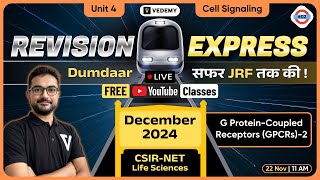 Revision Express 02  GPCR2  Cell Signalling amp Communication  Sounak Sinhababu  CSIR DEC 2024 [upl. by Helmer]