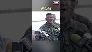 Wescom chief nag file ng leave of absence pero walang kinalaman sa China claim sa WPS – AFP [upl. by Annayak258]