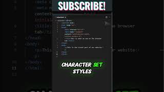 PART 2 of 3  HTML Basics Master DOCTYPE in a Minute ⏱️ PART 2 html html5 padawancoding [upl. by Eevets]