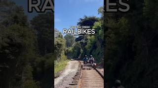 Rail bikes in Fort Bragg California explorecalifornia railbike fortbragg californiaadventure [upl. by Leroi798]