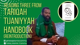 READING 3 from TARIQAH TIJANIYYAH HANDBOOK Reintroduction [upl. by Deana]