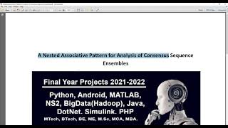 A Nested Associative Pattern for Analysis of Consensus Sequence Ensembles [upl. by Sille91]