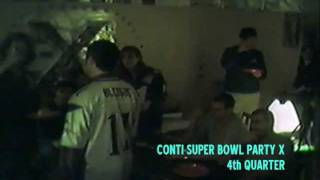 2001 PATRIOTS SUPER BOWL XXXVI 36 PARTY  Fan Reaction  232002 4th Quarter  1518 [upl. by Aneehsat]