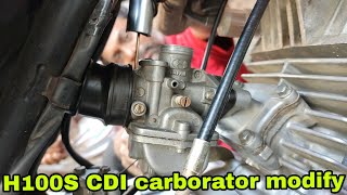 H100S CDI carburettor modify [upl. by Lihcox599]