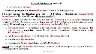 Herzinsuffizienz Therapie 4 ß1Blocker und Ivabradin [upl. by Anyrtak137]