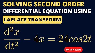 Solving Second Order Differential Equations Using Laplace Transform [upl. by Tansey]