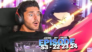 KIRITO VS QUINELLA ⚔ Eugeo 😭 SWORD ART ONLINE SAISON 3 ALICIZATION EPISODE 22 23 24 REACTION FR [upl. by Chanda620]