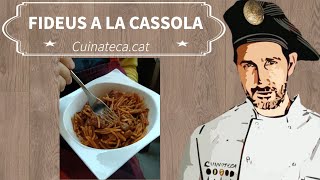 FIDEUS a la Cassola amb costella de porc Recepta de cuina fàcilReceptes de cuina [upl. by Cobby992]