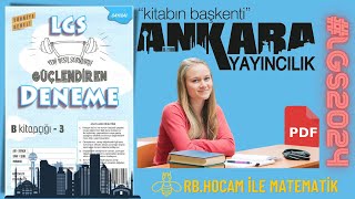 1DENEME20SORU20TAKTİK  ANKARA YAYINCILIK GÜÇLENDİREN LGS KURUMSAL DENEME3 LGS2024  PDF LİNK [upl. by Craddock]