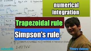 Simpsons rule  trapezoidal rule  Simpson 38 rule  weddle rule  Numerical integration  Tiwari [upl. by Lednor]