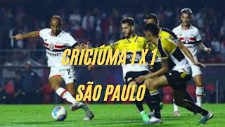 CRICIÚMA 1 X 1 SÃO PAULO  MELHORES MOMENTOS  BRASILEIRÃO 2024CRAQUE TRICOLOR MARCOU GOLAÇO PUSKAS [upl. by Jimmie]