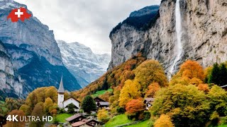 Lauterbrunnen 4K  The most beautiful village in Switzerland  Лаутербруннен  волшебная деревня 🍂 [upl. by Nirehs]