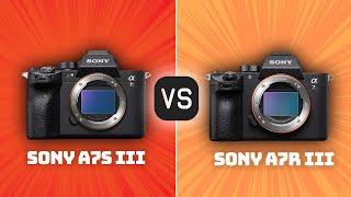 Sony A7S III vs Sony A7R III Which Camera Is Better With Ratings amp Sample Footage [upl. by Refenej]