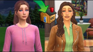 I finally gave my homeless sim a home  Sims 4 homeless sim [upl. by Neladgam]