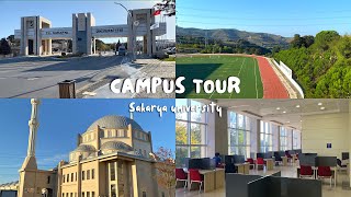 sakarya university tour vlog  جولة في جامعه سكاريا  صالون للشعر في الحرم الجامعي [upl. by Adiahs65]